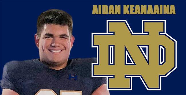 Aidan Keanaaina ND Commit