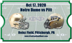 Notre Dame Fighting Irish vs Pittsburgh Panthers Football Tickets