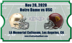 Notre Dame Fighting Irish vs USC Trojans Football Tickets