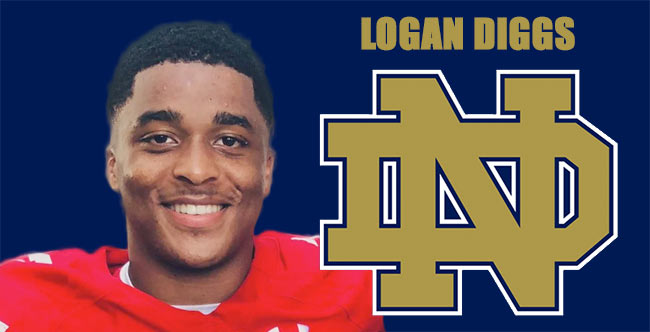 Logan Diggs ND Commit