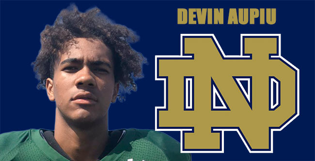 Devin Aupiu ND Commit