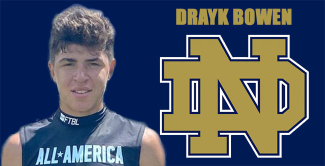 Drayk Bowen 2023 ND Commit