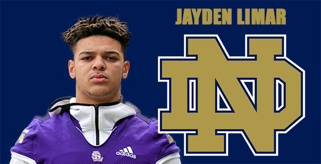 Jayden Limar ND Commit