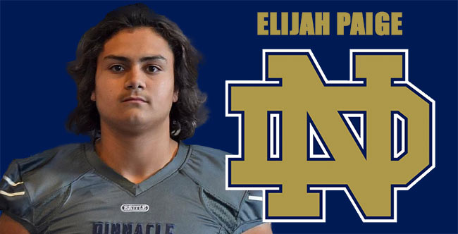 Elijah Paige ND Commit