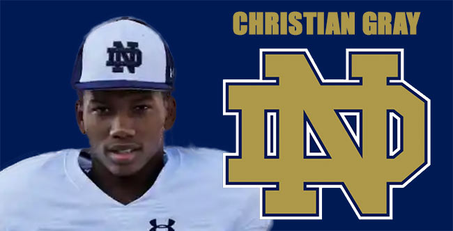 Christian Gray ND Commit