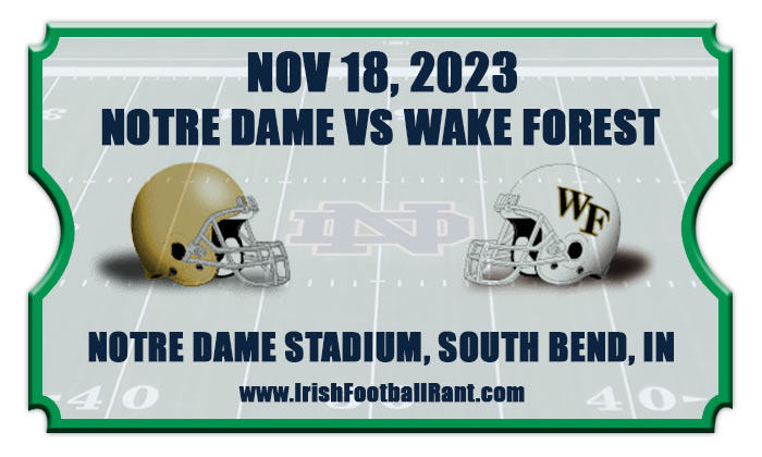 2023 Notre Dame vs Wake Forest