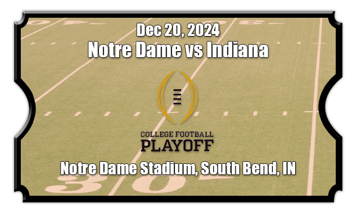 2024 Notre Dame vs Indiana Hoosiers Playoff Tickets