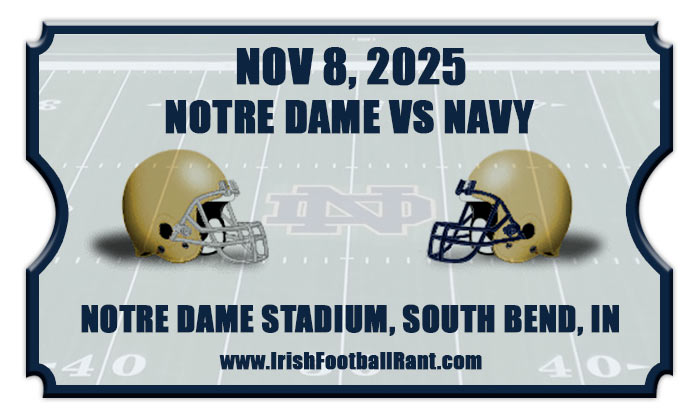 2025 Notre Dame Fighting Irish vs Navy Midshipmen Football Tickets