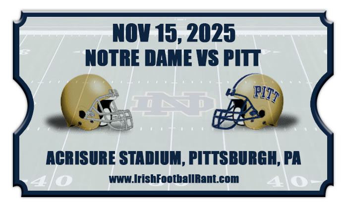 2025 Notre Dame Fighting Irish vs Pittsburgh Panthers Football Tickets