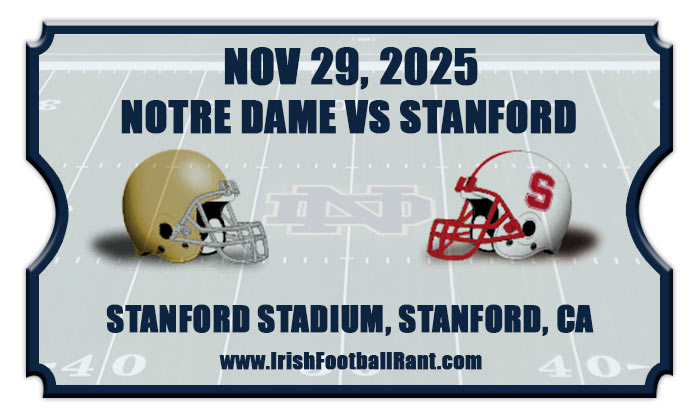 2025 Notre Dame Fighting Irish vs Stanford Cardinal Football Tickets