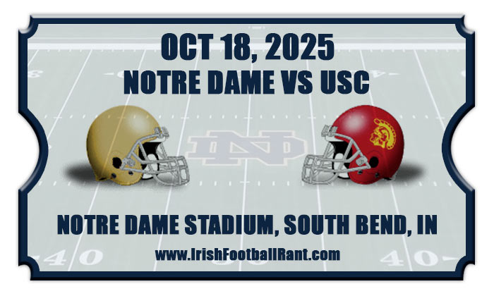 2025 Notre Dame Fighting Irish vs USC Trojans Football Tickets