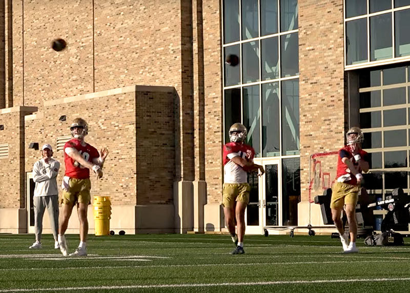 2025 Notre Dame Football Spring Practice